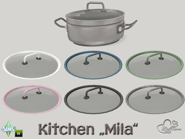 Sims 4 — Kitchen Clutter Mila Pot Lid v2 by BuffSumm — Part of the *Kitchen Clutter Mila* Created by BuffSumm @ TSR