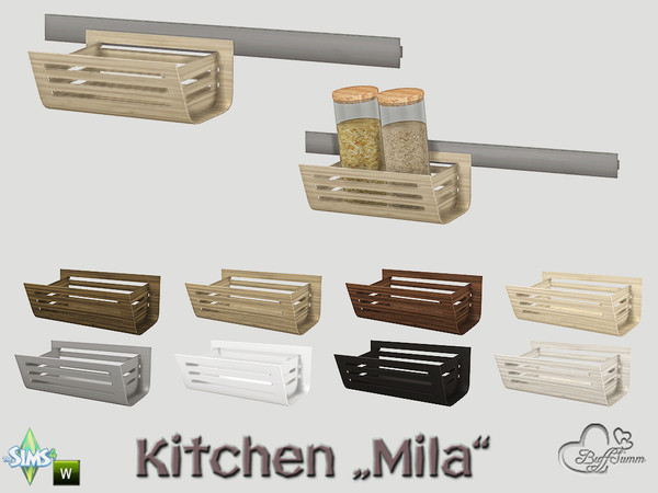 Sims 4 — Kitchen Utensils Mila Basket (hanging for bar) by BuffSumm — Part of the *Kitchen Utensils Bar Mila* Created by