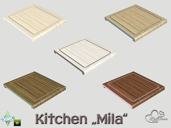 Sims 4 — Kitchen Utensils Mila Cutting Board by BuffSumm — Part of the *Kitchen Utensils Bar Mila* Created by BuffSumm @