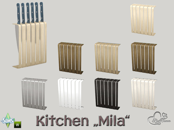 Sims 4 — Kitchen Utensils Mila Knife Block by BuffSumm — Part of the *Kitchen Utensils Bar Mila* Created by BuffSumm @