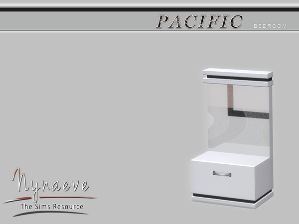 Sims 4 — Pacific Heights Nightstand (Left) by NynaeveDesign — Pacific Heights Bedroom - Nightstand (Left) Located in: