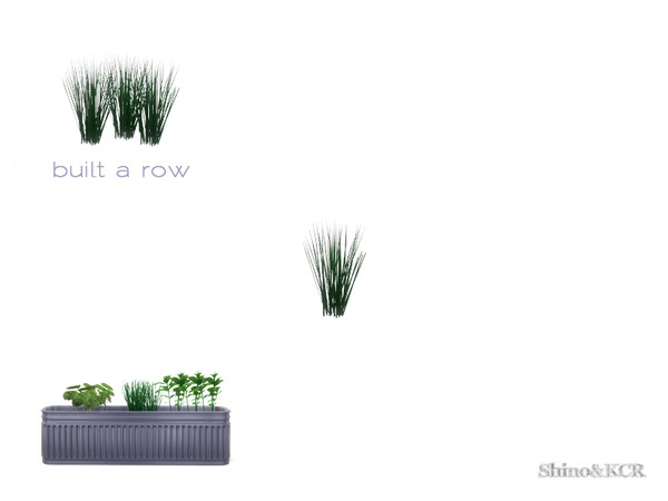Sims 4 — Outdoor 2016 - Chives by ShinoKCR — Part of 3 Herbs for the empty Planter - can be in a row
