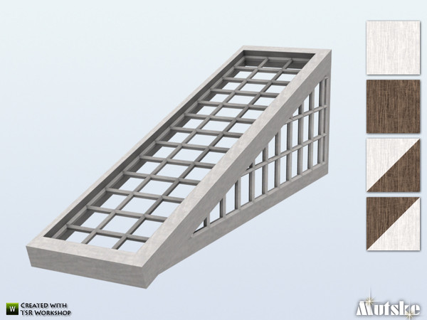 Sims 4 — Chesham Skylight Slanting Right by Mutske — This skylight is part of the Chesham construtionset. Use