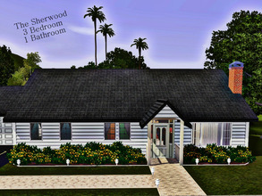 Sims 3 — The Sherwood --3BR, 1BA by sweetpoyzin2 — While it doesn't look like much from the outside, there's plenty of