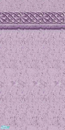 Sims 2 — Celtic Marble Wall 3 by talonblackhart — Marble wall with a Celtic knotwork top border. Recolored from a web