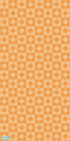 Sims 2 — Studio K Petite Posie - Papaya by StudioKhagerks — 28 colors total. Can be found under Wallpapers. Coordinates