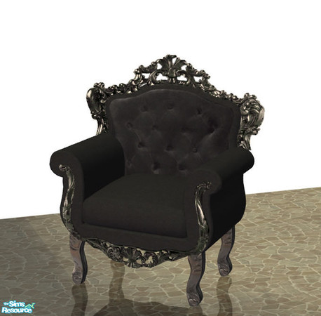Sims 2 — Bedroom Barocco Chair - New Mesh by Sasilia — 