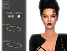 Sims 4 — Round Choker by Simpliciaty — Simple Round Choker