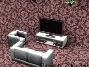 Sims 3 — PokerSims - Flower 4 by PokerSims — - type: leathers and furs - recolorable palette: 1