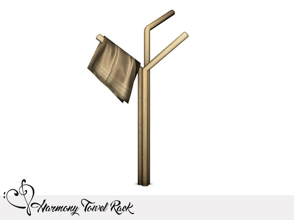 Sims 4 — Nikadema Harmony Towel Tree by nikadema — A different way to dry your sims' towels after bath