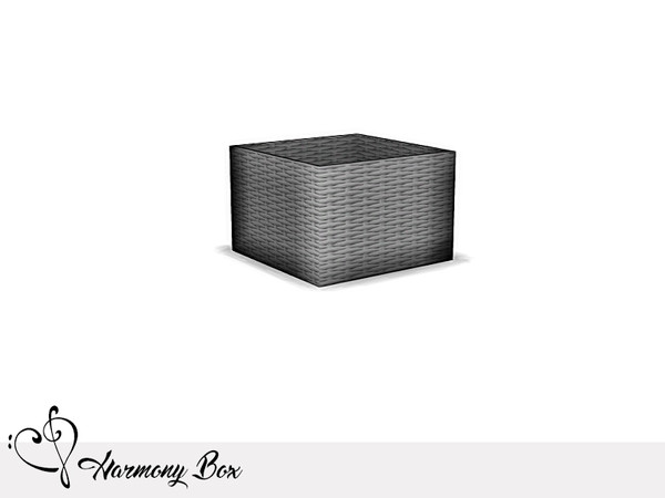 Sims 4 — Nikadema Harmony Box by nikadema — A rattan decorative box. You can place it on the floor, or on a shelf. 