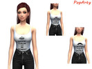 Sims 4 — Keep Calm top by PopArty — 3 different top Available! Top from the basic game.
