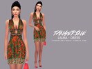 Sims 4 — Laura - Dress by tangerinesimblr — Valentino's dress, in 1 color / Custom Thumbnail
