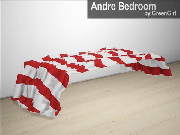 Sims 4 — Andre Blanket by Green_Girly1002 — 4 color variations A part of the Andre Bedroom, a contemporary suite of