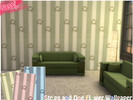 Sims 4 — Strips and one Flower Wallpaper by sassitsr — A wallpaper should give character to the room; you can have this