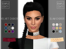 Sims 4 — Velvet & Glam Chokers by Simpliciaty — Velvet &amp; Glam chokers - 9 Colors