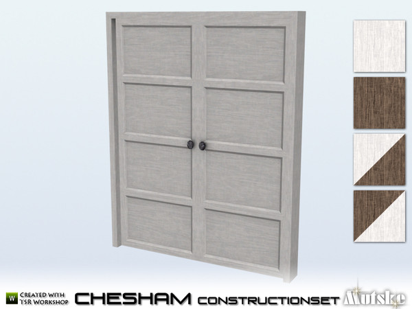 Sims 4 — Chesham Door Privat Low 2x1 by Mutske — This door is part of the Chesham construtionset. Made by Mutske@TSR. 