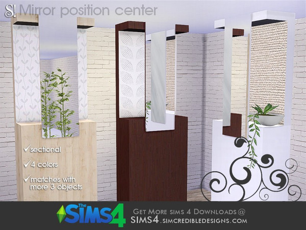 Sims 4 — Prime mirror centered by SIMcredible! — by SIMcredibledesigns.com available at TSR __________________ * 4 colors