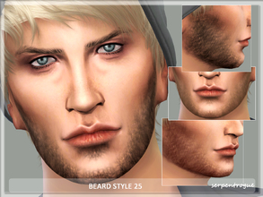 Sims 4 — Beard Style 25 by Serpentrogue — For males Teen to elder 7 colours