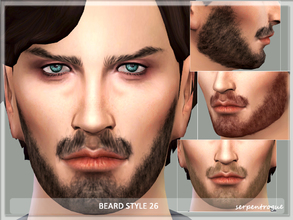 Sims 4 — Beard Style 26 by Serpentrogue — For males Teen to elder 7 colours