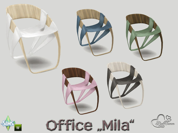Sims 4 — Office Mila Chair v1 by BuffSumm — Part of the *Office Mila* Created by BuffSumm @ TSR ***TSRAA***