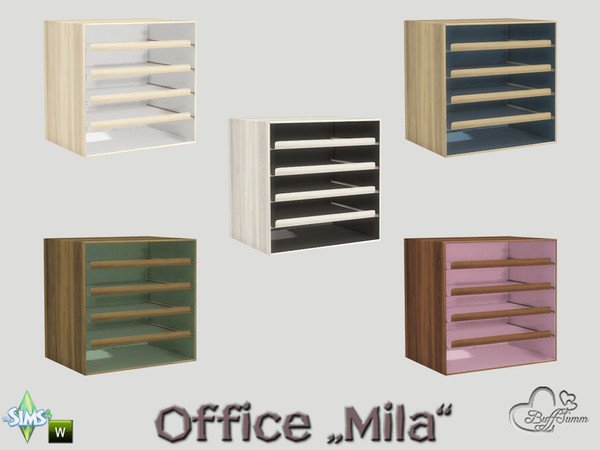 Sims 4 — Office Mila Organzier by BuffSumm — Part of the *Mila Office* http://www.thesimsresource.com/artists/BuffSumm