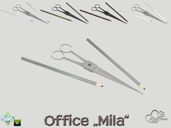Sims 4 — Office Mila Utensils by BuffSumm — Part of the *Mila Office* http://www.thesimsresource.com/artists/BuffSumm