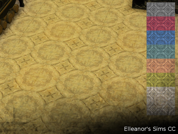 Sims 4 — Boden tilefloor set by Elleanors_Sims_CC — 2 tile floors in light colors, large and small tiles to fit any room