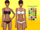 Sims 4 — Solid and Patterend Bikini by YibbySims — 11 Patterned Bikini's - White Lace, Black Lace, Black and White Tribal
