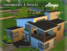 Sims 4 — Contemporary & Natural by Alonpc — has 3 bedrooms and 2 bathrooms and 1 basement for artists sims ;) It is a