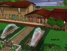 Sims 3 — Vanderburg Hacienda by irrilia — Large spacious Hacienda home. Living room. Open Kitchen and Dining Room. Sun