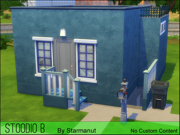 Sims 4 — Stoodio B by Starmanut2 — Cozy living for a single person. Live here while saving money for the future. This is