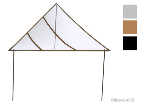 Sims 4 — Outdoor 2016 - Sunshade by ShinoKCR — Triangled Sunshade, transparent, matching