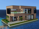 Sims 3 — Modern Houseboat by Lusimmerlife — This modern 2 stories houseboat is the perfect house for your sim family to