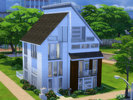 Sims 4 — Modern Muse by Aibrean — This is a modern home that covers 3 levels. The first level has a kitchen, reading