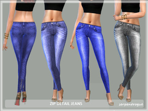 Sims 4 — Detailed Jeans by Serpentrogue — Age: Teen to elder Category: Everyday, party Variations: 4 Enjoy!