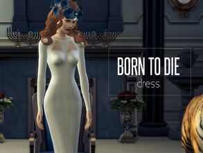 Sims 4 — Born To Die Dress by serenity-cc — Inspired on Lana Del Rey dress on Born To Die video clip! I am a huge fan of