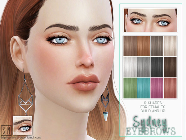 Sims 4 — [ Sydney ] - Female Brows by Screaming_Mustard — More female brows! This time they are well groomed, small and