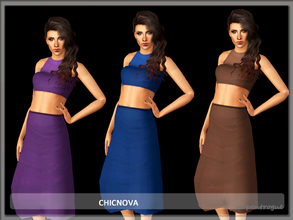 Sims 3 — Chicnova by Serpentrogue — 4variations Young adult/ adult female everyday