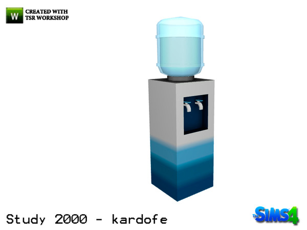 Sims 4 — kardofe_Study 2000_Water dispenser by kardofe — Fresh water dispenser, not go thirsty at work, decorative 