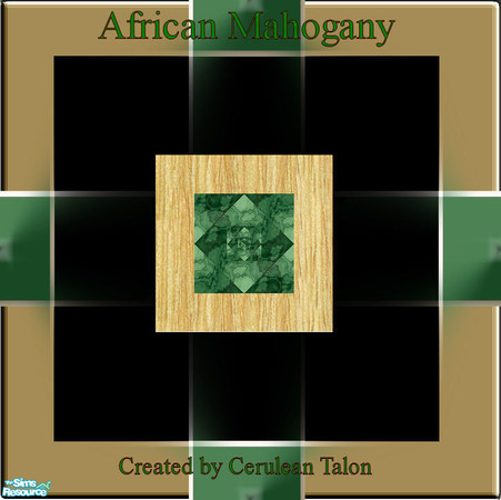 Sims 2 — African Mahogany Office - Wood Floor 3 by Cerulean Talon — Deep, rich and bold wood colors found in this