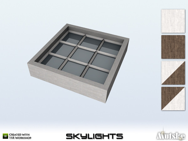 Sims 4 — Chesham Skylight Flat 1x1 by Mutske — This skylight is part of the Chesham construtionset. Made by Mutske@TSR. 