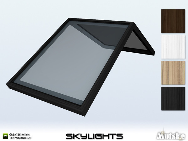 Sims 4 — Skylight Modern Center 4x2 by Mutske — This skylight is part of the Skylight construtionset. Made by Mutske@TSR.
