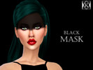 Sims 4 — Black Mask by KiaraQueen — Black Mask You can find it in Eyeshadow