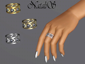 Sims 3 — NataliS TS3 Cage and crystals ring FT-FA by Natalis — Cage ring with sparkling crystals. FT-FA-FE.