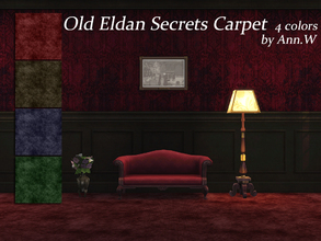 Sims 4 — Old Eldan Secrets Carpet by annwang923 — Here is another little dirty work! Well they are actually just old