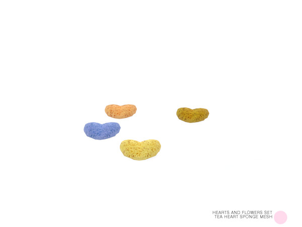 Sims 4 — Tea Heart Sponge Mesh by DOT — Tea Heart Sponge Mesh by DOT of The Sims Resource