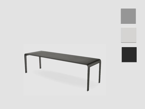 Sims 4 — Black White Dining - Dining Table by ung999 — Black White Dining - Dining Table (long) Color Options : 3 