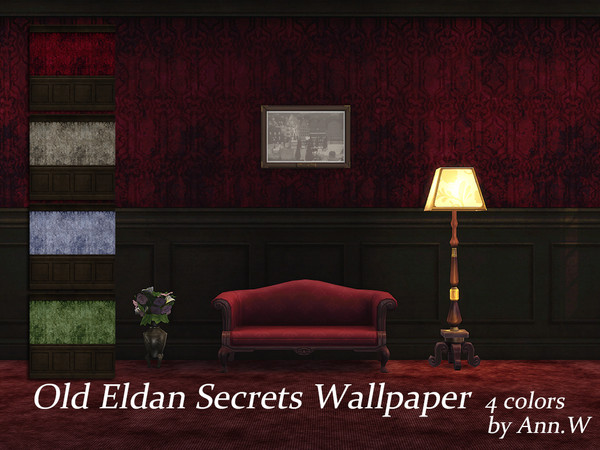 Sims 4 — Old Eldan Secrets Wallpaper by annwang923 — Here is another little dirty work! Well they are actually just old