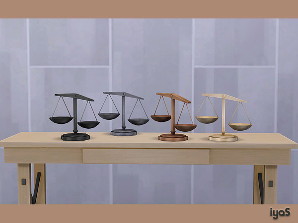 Sims 4 — Measuring Scales by soloriya — Simple and classic measuring scales. 4 color variations. Part of Business
